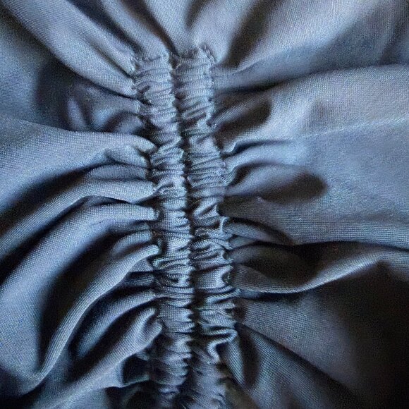 NWT Forever 21+ Bralette Stretch Ruched Bikini Bandeau Bra Top Black Plus Sz 2X - Picture 6 of 12